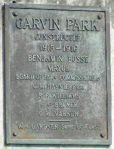 Garvin Park Plaques