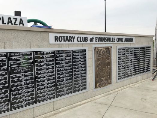 Evansville Rotary Club Plaques