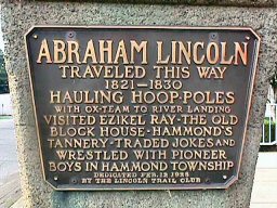 Lincoln Trail Marker at Grandview