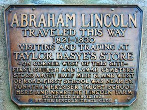 Lincoln Trail Marker at New Hope Baptist Church