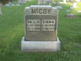 Alda McCoy Honig's Parents' Tombstone