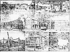 Group of Pioneer Village Buildings