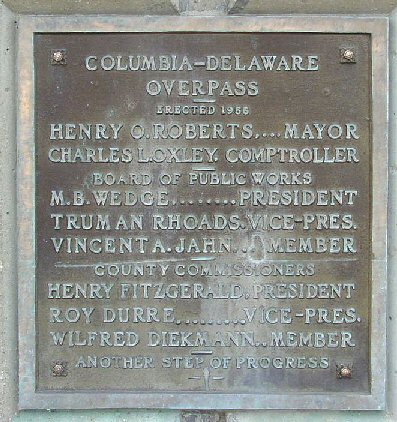 Columbia-Delaware Overpass Plaques