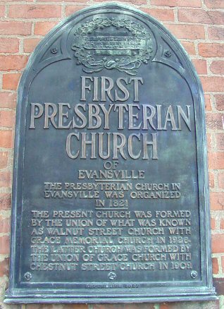 First Presbyterian Church Plaque