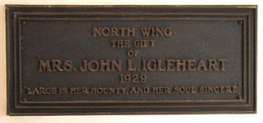 YWCA - Mrs. John L. Igleheart Plaque