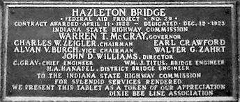 Bridge Dedication Plaque