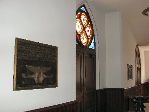 Honig Plaques in Salem United Church of Christ in Huntingburg, Indiana