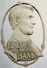 Original Lincoln Plaque made for a Bank